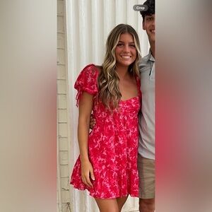 Olivaceous babydoll tie dress size medium